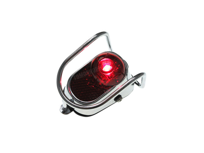 Taillight Tomos universal classic LED chrome battery powered main