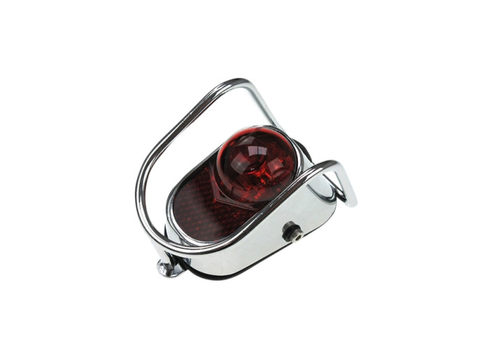 Taillight Tomos universal classic LED chrome battery powered
