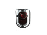 Taillight Tomos universal classic LED chrome battery powered thumb extra