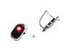 Taillight Tomos universal classic LED chrome battery powered thumb extra