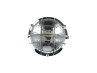 Headlight round 130mm cross with grill black with chrome (P26S / SV8.5) thumb extra