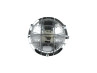 Headlight round 130mm cross with grill black with chrome (BA20D) thumb extra