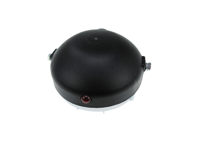 Headlight round 130mm cross with grill black with chrome (P26S / SV8.5) product