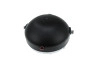 Koplamp rond 130mm cross met grill zwart met chroom (BA20D)