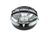 Headlight round 130mm cross with grill black with chrome (BA20D) thumb extra