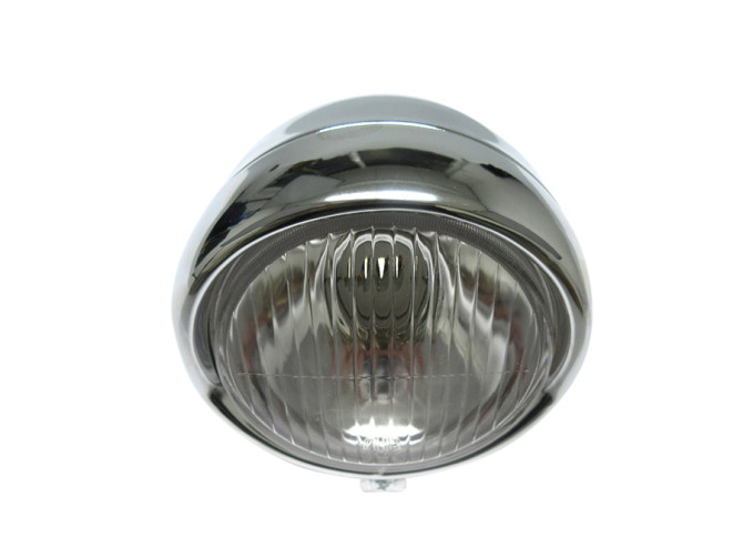 Headlight round 130mm egg model large model chrome GUIA product