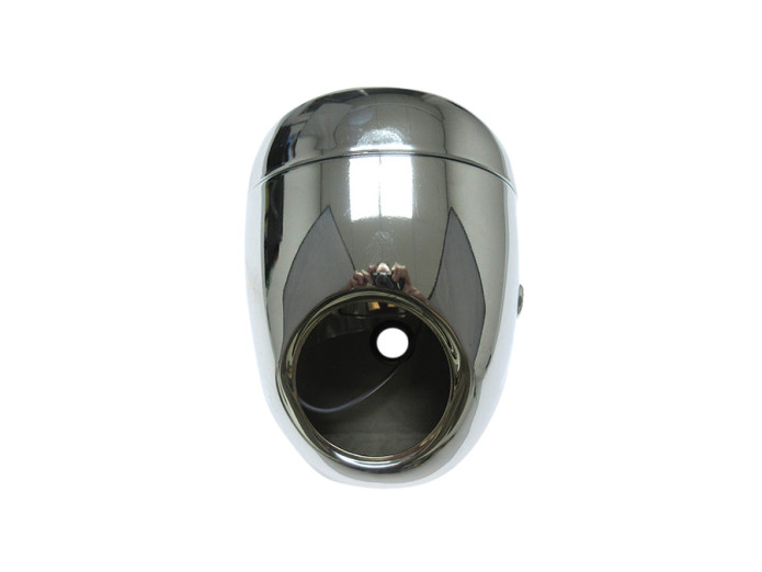Headlight round 130mm egg model large model chrome GUIA
