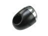 Headlight round 130mm egg model large model black with chrome GUIA thumb extra