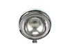 Headlight round 130mm egg model large model black with chrome GUIA thumb extra