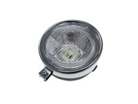 Koplamp rond 130mm classic zwart met chroom