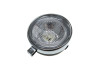Headlight round 130mm black classic with chrome thumb extra