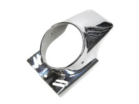 Headlight cover spoiler round chrome universal