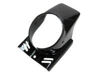 Headlight cover spoiler round black universal