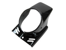 Headlight cover spoiler round black universal