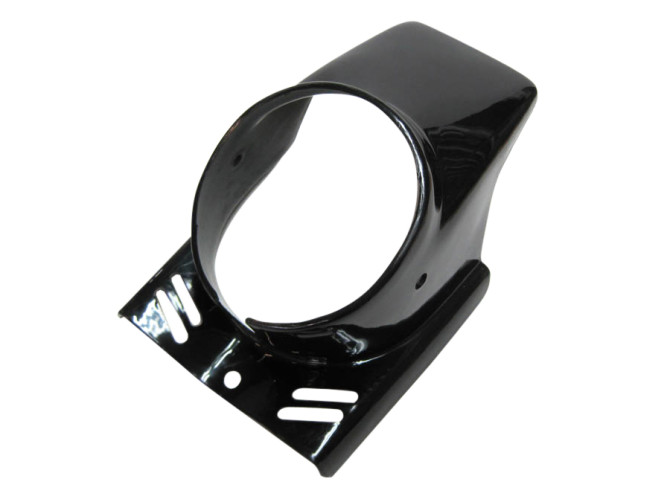 Headlight cover spoiler round black universal product