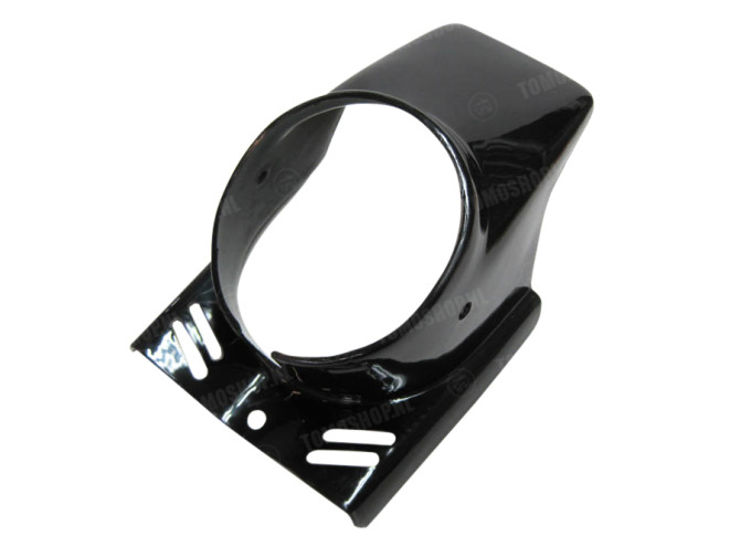 Headlight cover spoiler round black universal main
