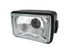 Tomos Headlamp A35 square black Headlight square 150mm black replica Tomos A3 / A35