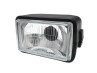 Koplamp vierkant 150mm zwart imitatie Tomos A3 / A35