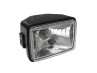 Headlight square 150mm black replica clear glass A-quality thumb extra