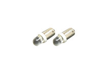 Birne BA9s 6V / 12V LED Rücklicht Weiß (2 Stück)
