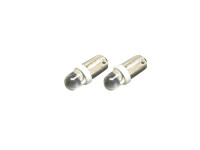 Birne BA9s 6V / 12V LED Rücklicht Weiß (2 Stück)
