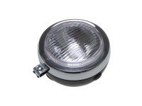 Headlight round 130mm black 