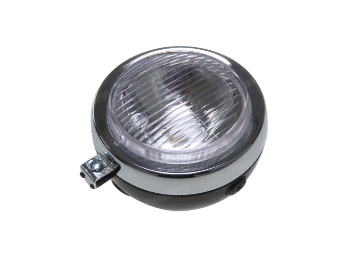 Koplamp unit zwart rond 130mm thumb