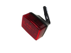 Taillight Tomos universal small model Ulo black LED 12V with brake light