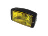 Headlight square 142mm black GUIA with yellow glass thumb extra