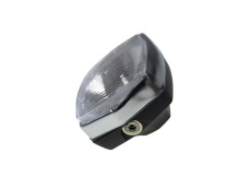 Headlight square 130mm Rinder Vintage black with chrome