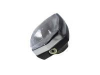 Koplamp vierkant 130mm Rinder Vintage zwart met chroom