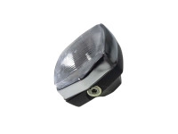 Koplamp vierkant 130mm Rinder Vintage zwart met chroom