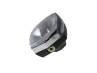 Headlight square 130mm Rinder Vintage black with chrome thumb extra