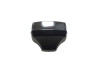 Headlight square 130mm Rinder Vintage black with chrome thumb extra