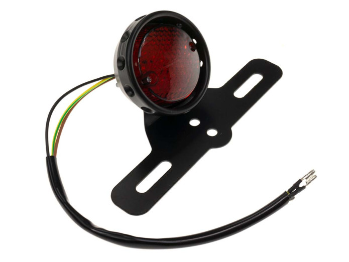 Rücklicht Tomos Universal mit Bremslicht und Nummernschildhalterung LED 12V
