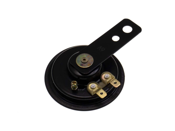 Claxon 6V AC 70mm wisselspanning zwart model met gaten product