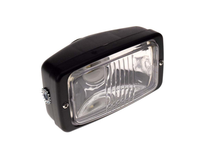 Headlight square 142mm black GUIA product