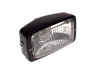 Headlight square 142mm black GUIA thumb extra