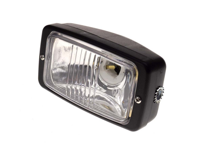 Headlight square 142mm black GUIA product