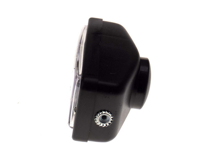 Headlight square 142mm black GUIA