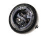 Headlight round 165mm with angel eye black LED 12V white light  thumb extra