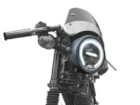 Scheinwerfer Rund 165mm mit Angel Eye Schwarz LED 12V weißes Licht