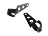 Headlight bracket 28mm set universal black custom thumb extra