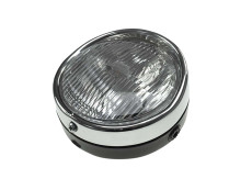 Headlight round 140mm black GUIA with switch