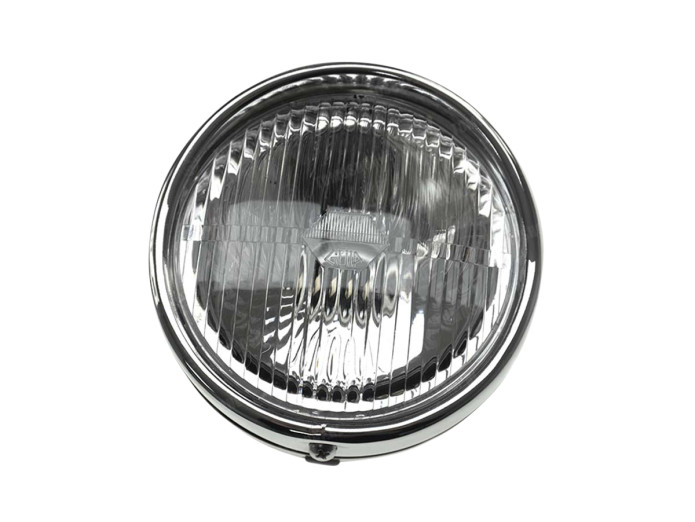 Headlight round 140mm black GUIA with switch