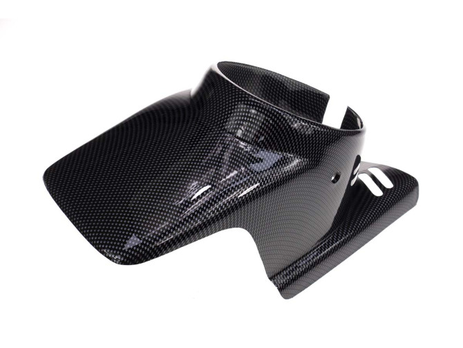 Headlight cover spoiler round carbon look universal product