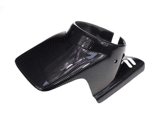 Koplampkap spoiler rond carbon look universeel product