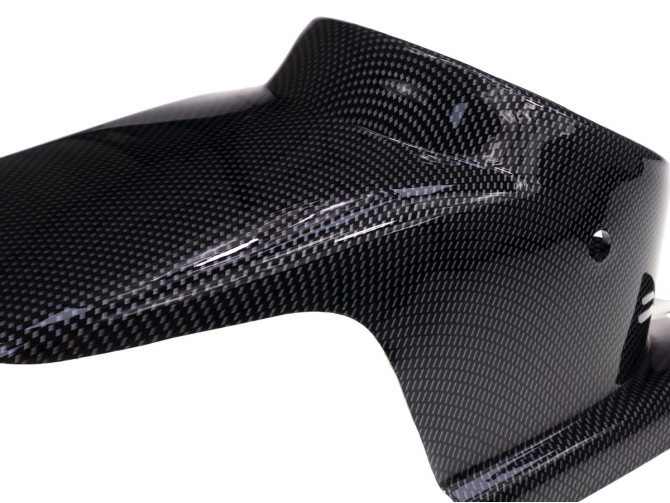 Koplampkap spoiler rond carbon look universeel product