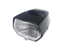 Headlight square 115mm black with switch universal