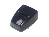 Headlight square 115mm black with switch universal thumb extra
